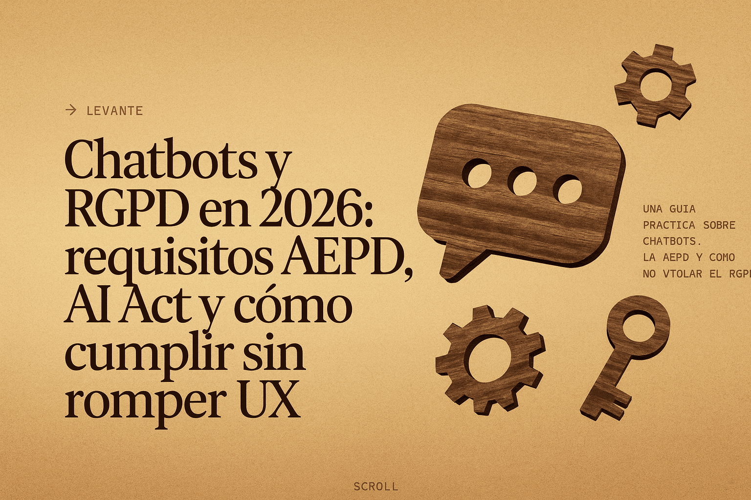 Chatbots y RGPD en 2026: requisitos AEPD, AI Act y cómo cumplir sin romper UX
