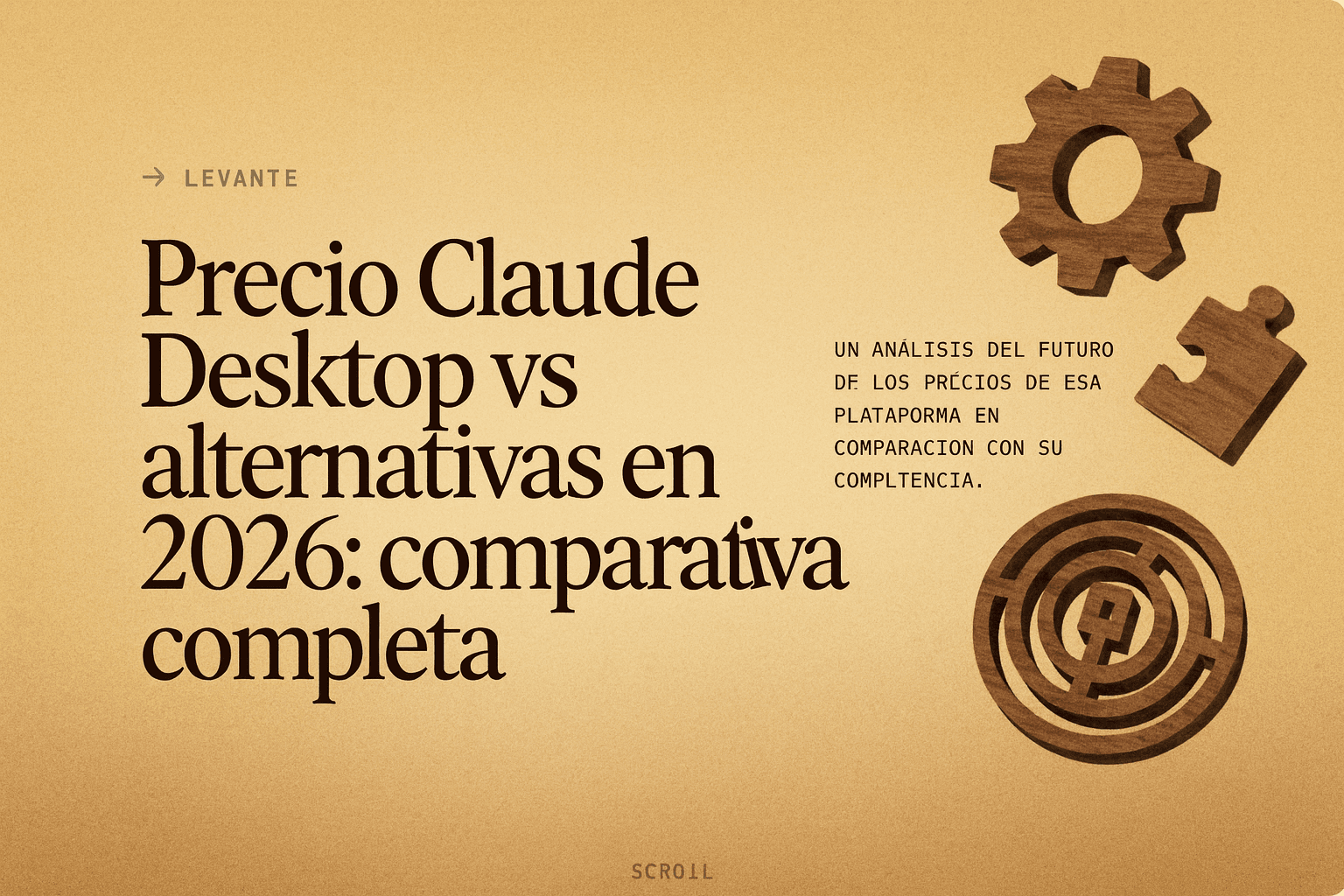 Precio Claude Desktop vs alternativas en 2026: comparativa completa