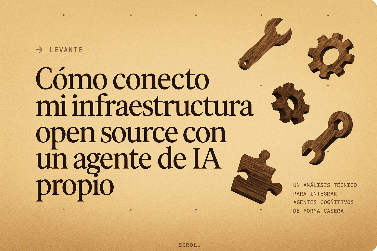 Cómo conecto mi infraestructura open source con un agente de IA propio
