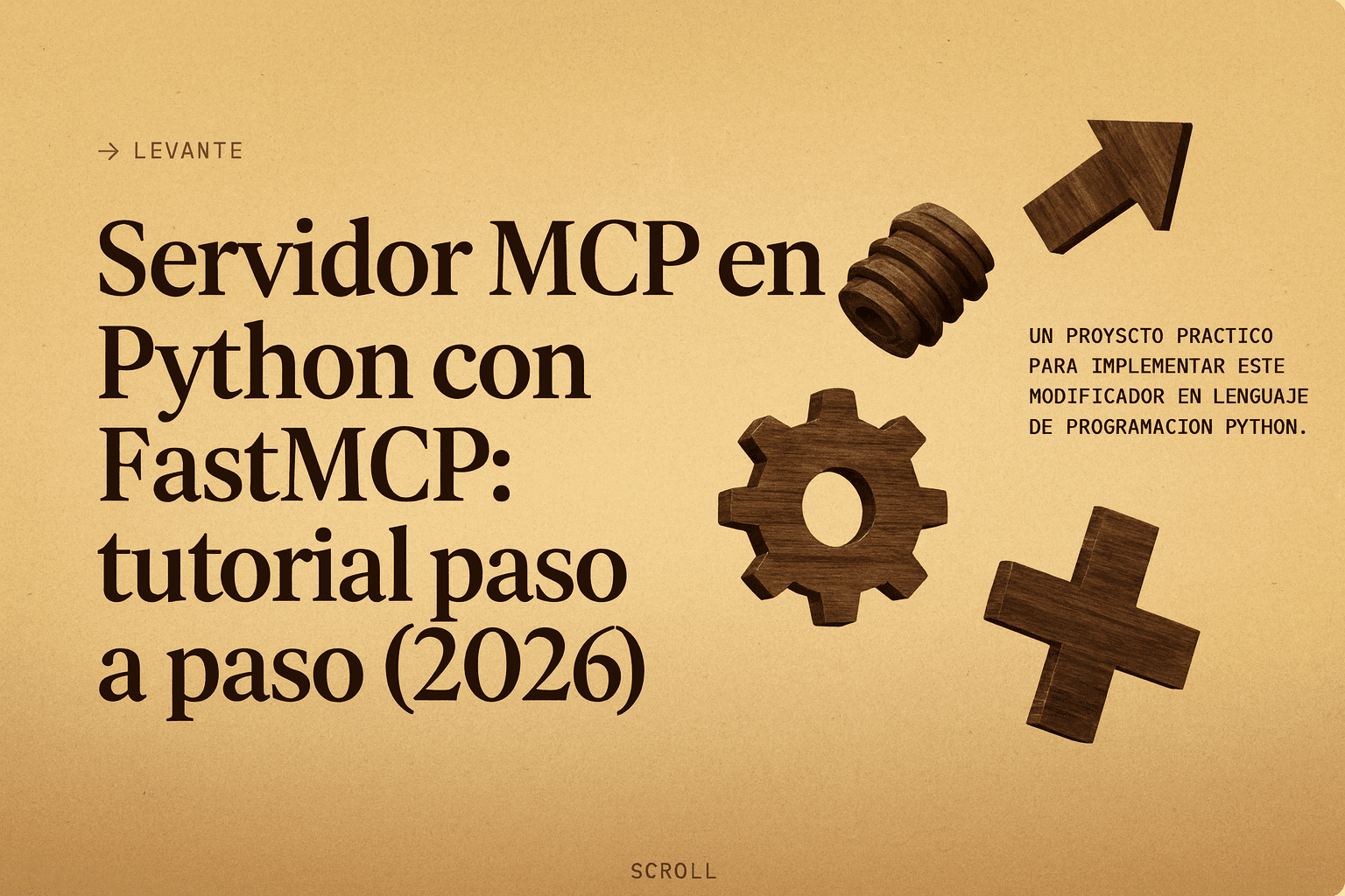 Servidor MCP en Python con FastMCP: tutorial paso a paso (2026)