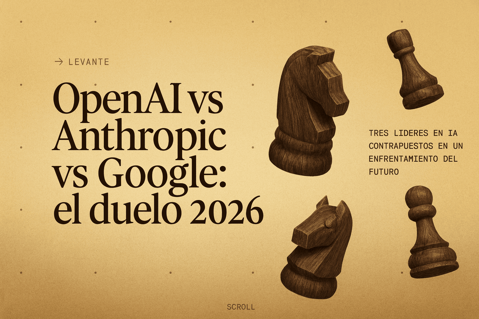 OpenAI vs Anthropic vs Google en 2026: cuál usar para qué